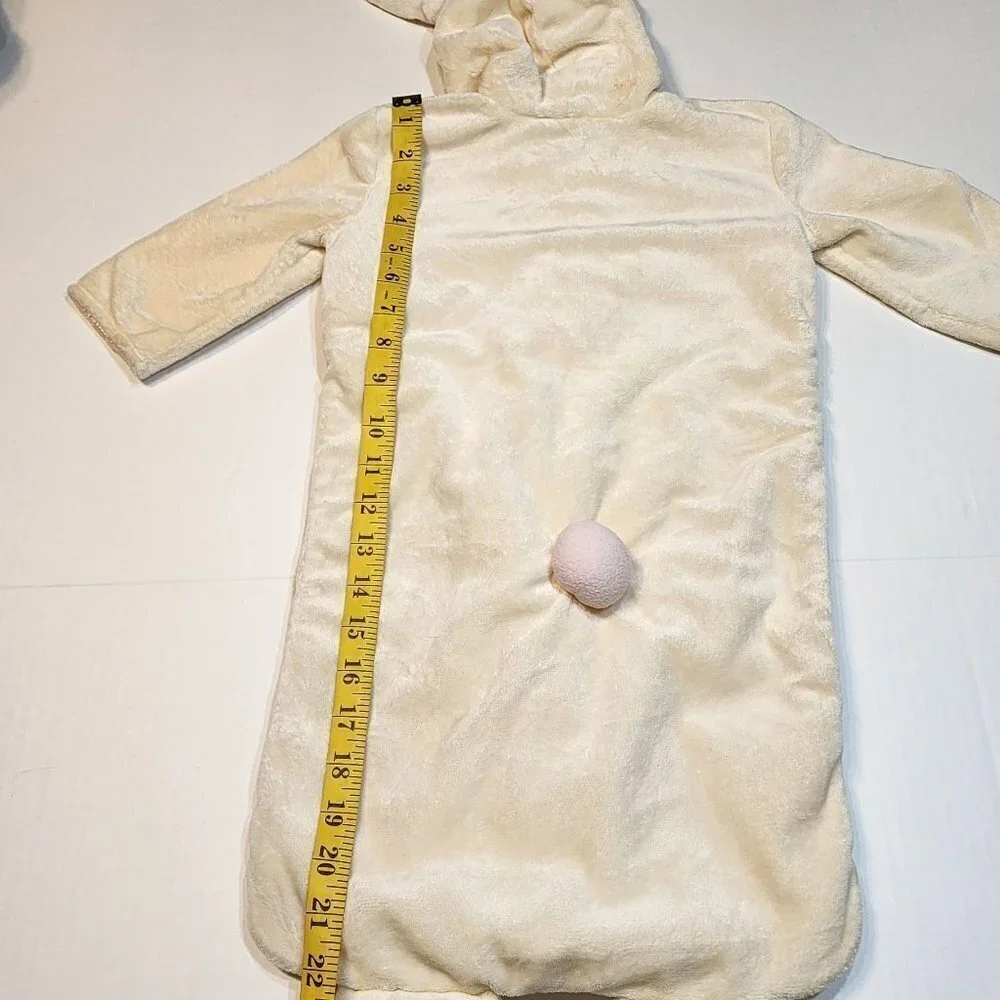 Gymboree baby girl bunny bunting size 0-6 months sleep sack rabbit ears paws tai